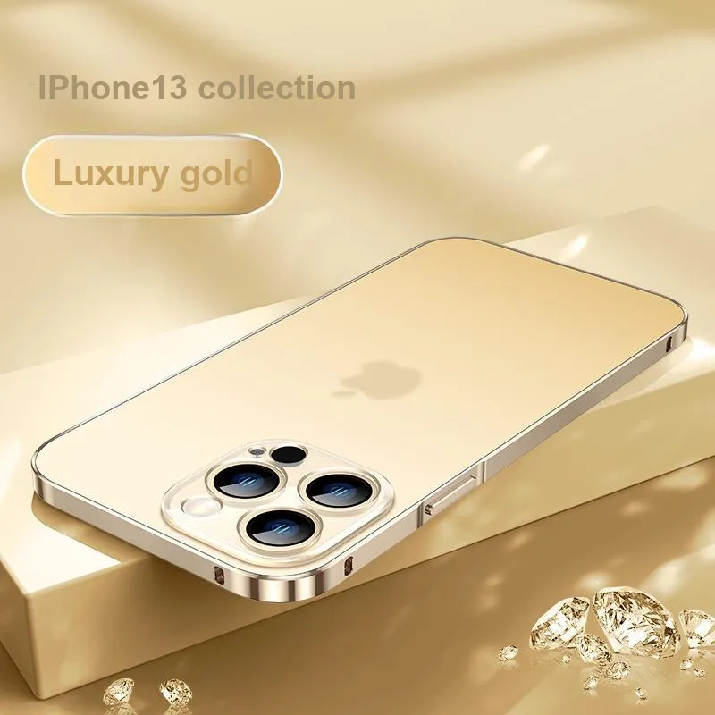 Andmo Metal Advanced Matte Transparent Impact Resistant Phone Case Compatible With Apple 13/13 Pro/13 Pro Max-25