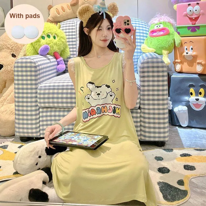 Ta Yan Summer Nightgown Women's Green-2