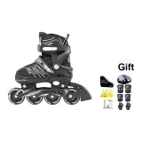 Black Silver+Multicolor Box Packaging+One Shoulder Backpack+Protective Gear Seven-Piece Set