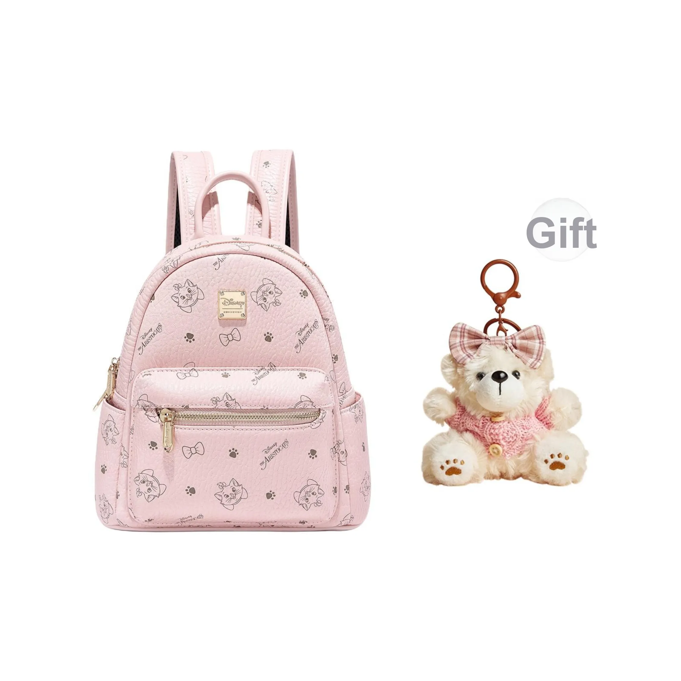 Disney Cat Velvet PVC Сумка через плечо Рюкзак Стандартный Женский