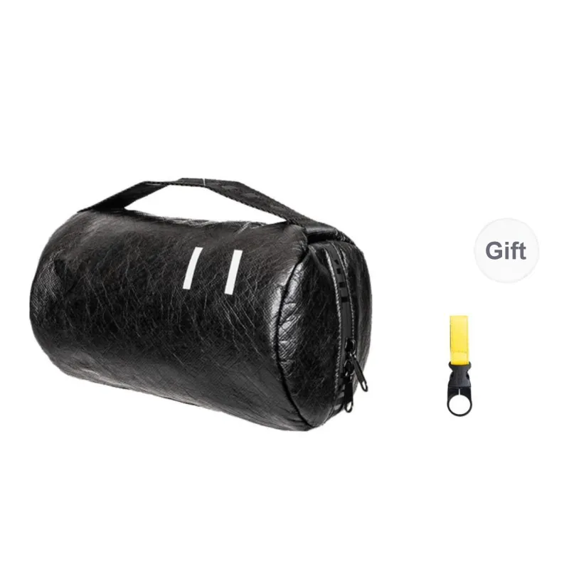 One Person's Planet DuPont Paper With Velvet Fabric Toiletry Bag Handbag Regular Unisex Black-8