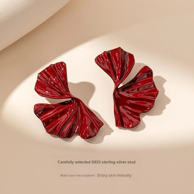 QLADY S925 Silver Stud Earrings Women's-2