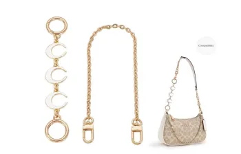 Lan Bao Fan Metal Bag Accessories Unisex Gold