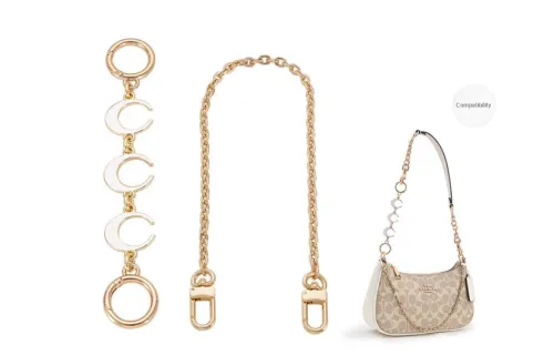 Lan Bao Fan Metal Bag Accessories Unisex Gold