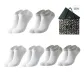 Short 6-Pack Box Included (3 Light Gray, 3 White)