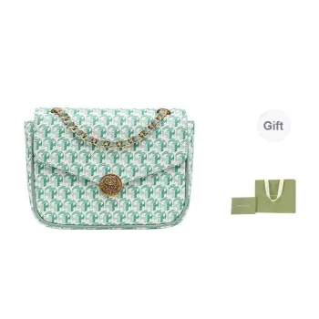 VANESSA HOGAN PVC Chain Envelope Bag Shoulder Bag Women's Green