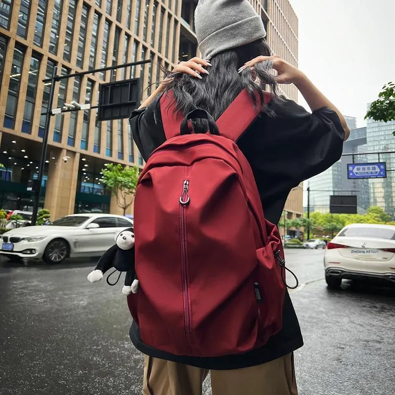 KAMLUI Nylon Backpack Regular Unisex Ecru/Black/Burgundy/Khaki-19
