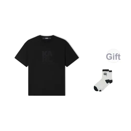 Karl Lagerfeld T-Shirt Унисекс Черный В комплекте носки