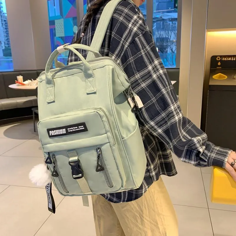 RUIPAI Nylon Backpack Regular Khaki/Green/Dark Blue/Black/Purple-6
