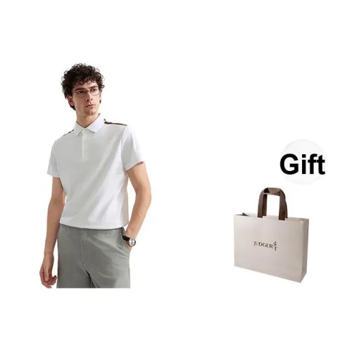 JUDGER Белая Мужская Поло