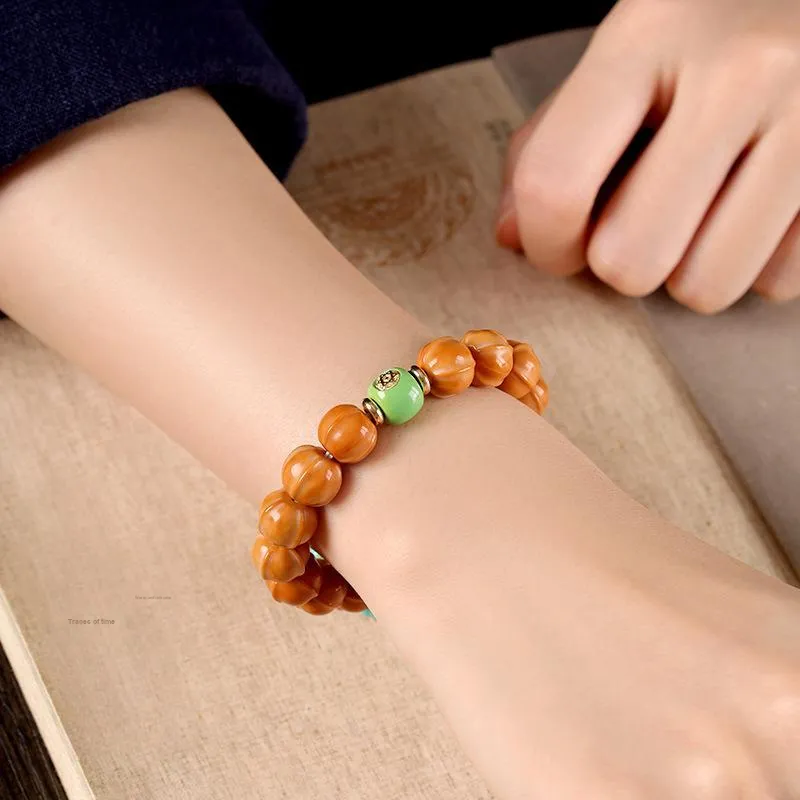 HANCANG Monkey Head Walnut Bracelets Unisex-2