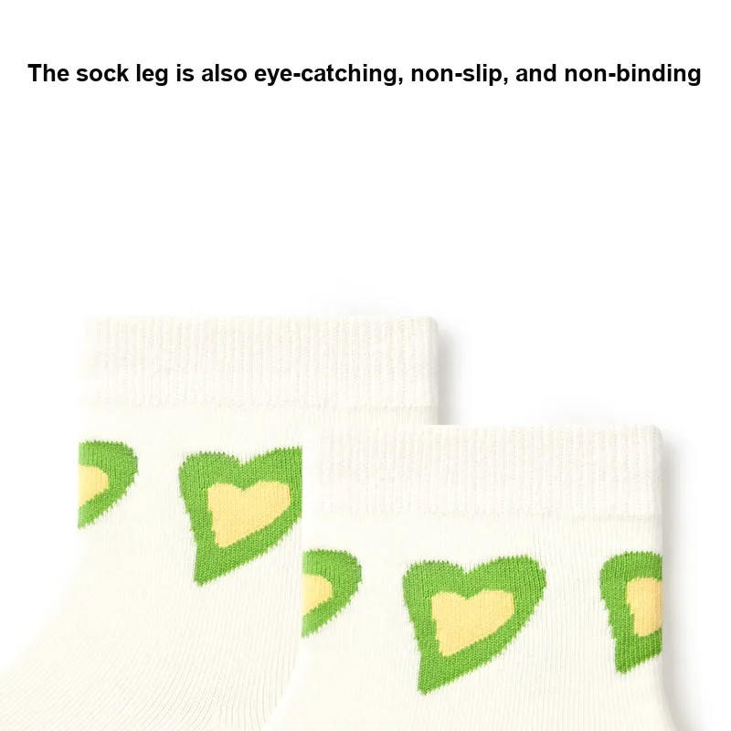 Primeet Ankle Socks Women's 5 Pack White Base With Small Floral-1