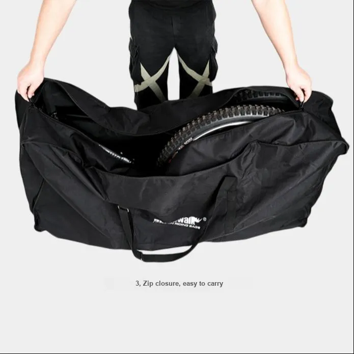 RHINOWALK· Cycling Loading Bags Outdoor Unisex Encrypted Double Layer Material 140cm*28cm*80cm Black-3