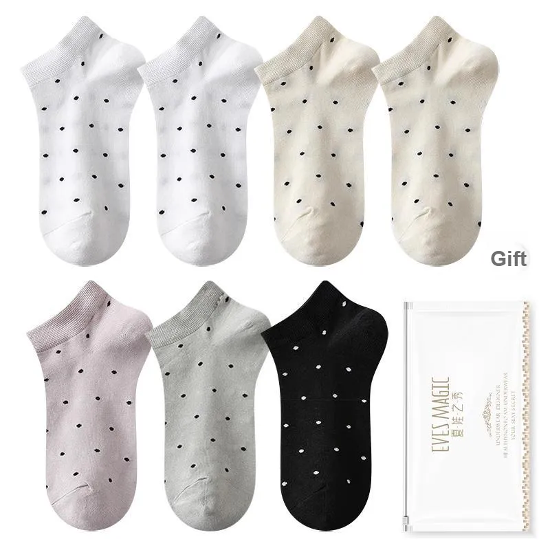 XIA.WA.ZHI.XIU Ankle Socks Women's Shopping Bag 7 Pack-6