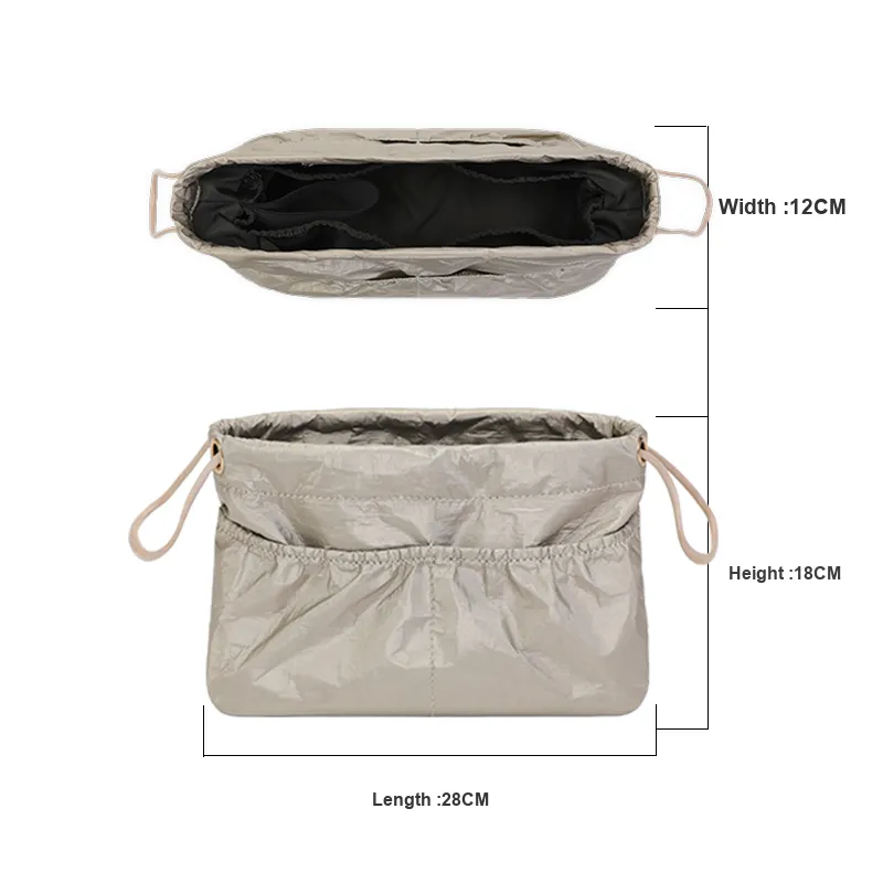 Tide DuPont Paper Bag Accessories Unisex Beige/Coffee/Gray-3