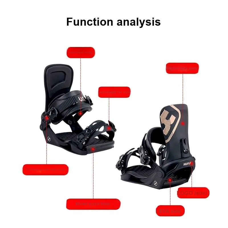 KUFUN Single Snowboard Ski Bindings-4
