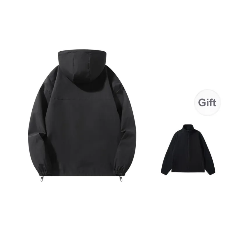 ROBINHOOD Water-Resistant Windproof Breathable Warm Water-Repellent Windbreaker Jacket Unisex-10