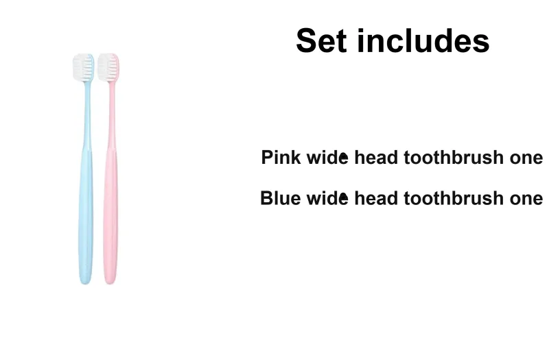 FAWNMUM Wide Soft Bristles Toothbrushes Interdental Cleaning-1