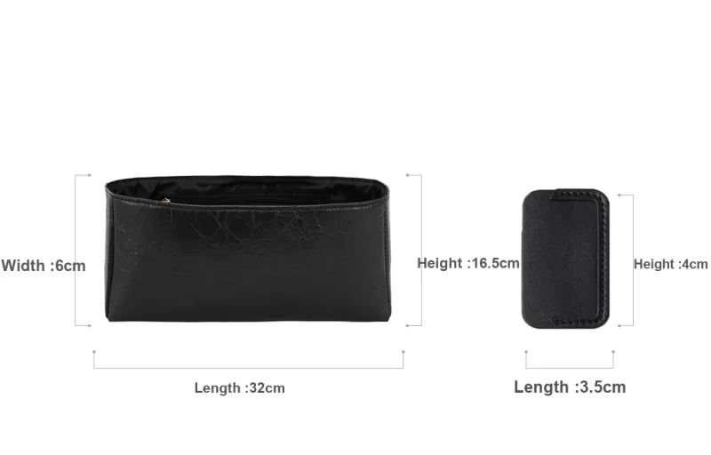 GUYI DuPont Paper Anti-Damage Lining Storage & Organization Bag Accessory Women's Black-8