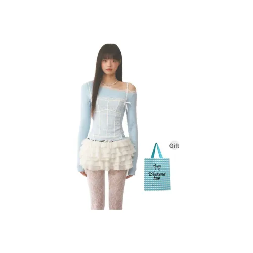 WEEKEND HUB Синий Женские T-рубашки