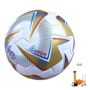 THREEHUAN Size 5 Soccer PU Seamless Thermal bonding Unisex Gold