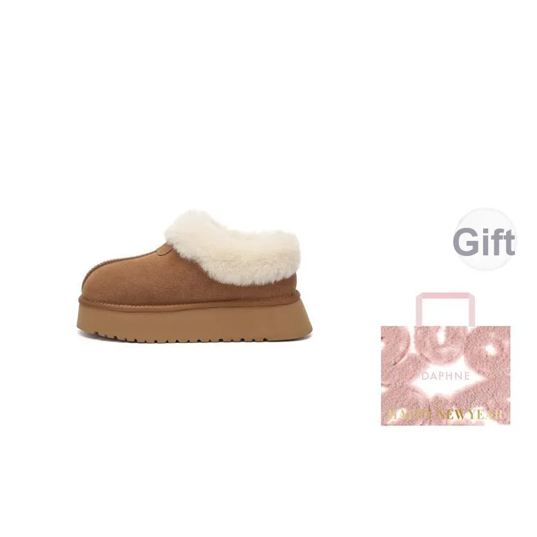 DAPHNE Snow Boots Women's Khaki/Chestnut