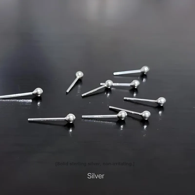 A CONG Studio S925 Silver Stud Earrings Women's-2