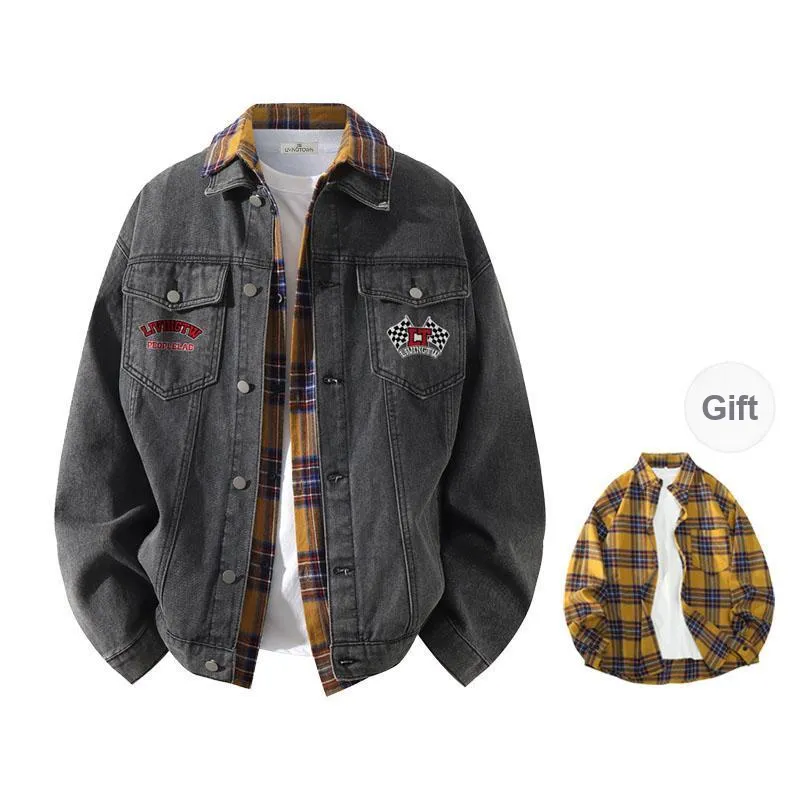 LIVINGTOWN Denim Jackets Unisex-2