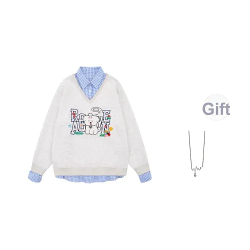 Giyu Изображение Цвет С ожерельем Женские Свитшоты