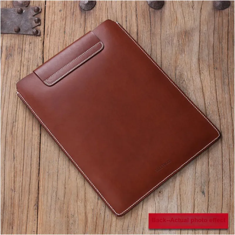 TALLYWOOD Compatible With Huawei MateBook. Minimalist Style All Top Grain Cow Leather Notebook Shell Film-2