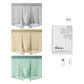 Silver Gray+Apricot+Grass Green