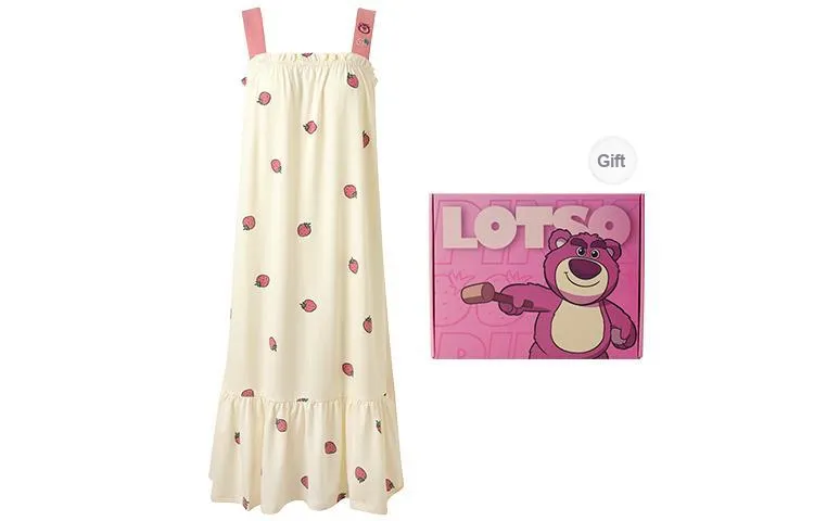JINGYUN x Disney Nightgown Summer Women's Ecru, Gift Box Set-0