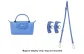 (Bright Blue) Crossbody Shoulder Strap+[Perforated Free]Set