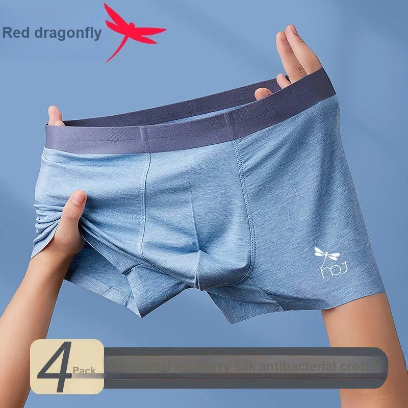RED DRAGONFLY 50S Modal Underpants Men's 3 Piece Gift Box Set-1