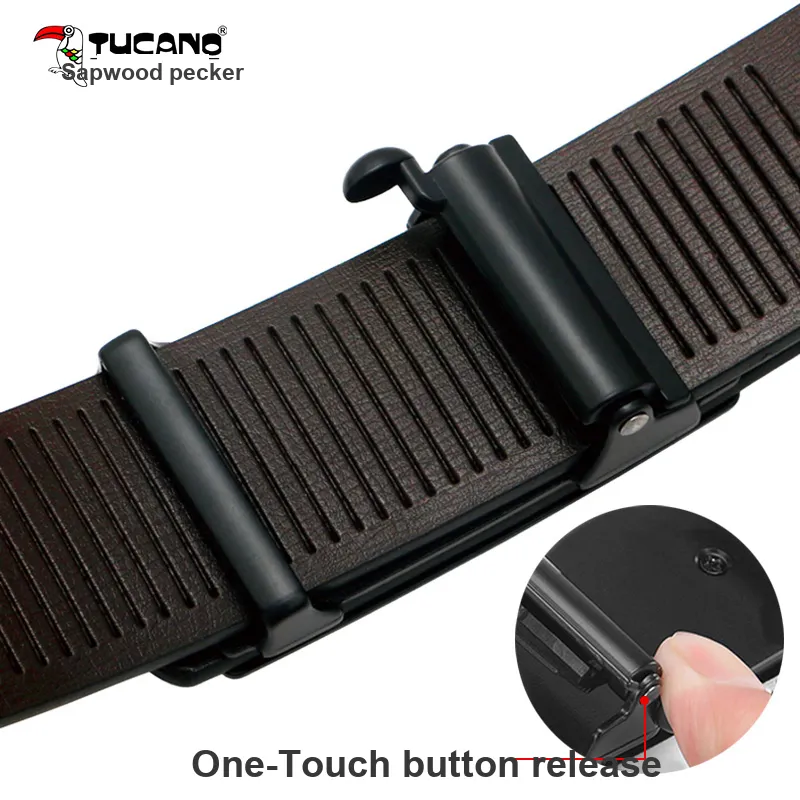 TUCANO Cow Leather Belts Men's 3.5cm-2