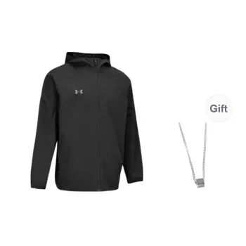 Under Armour Jackets Coats Unisex Black Comes With Necklace