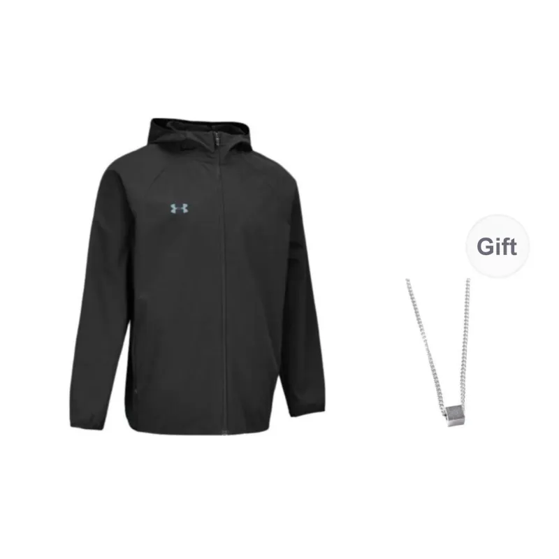 Under Armour Jackets Coats Unisex Black Comes With Necklace-0