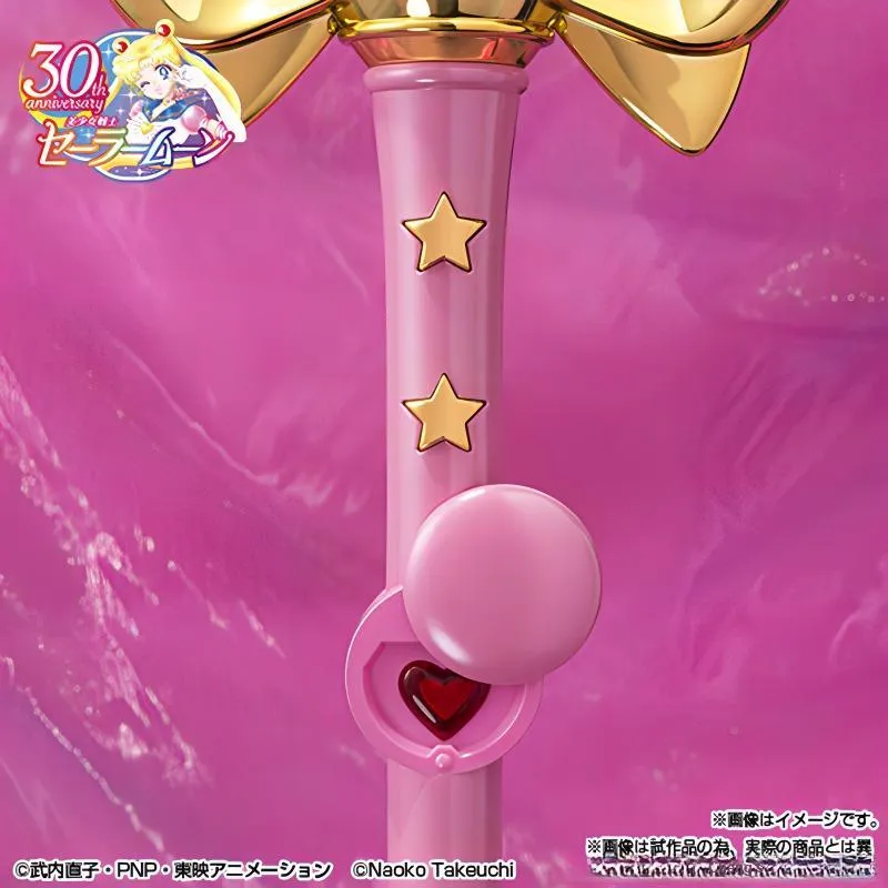 BANDAI Sailor Moon PROPLICA Spiral Heart Moon Staff Vibrant Color Edition Model Accessories-1