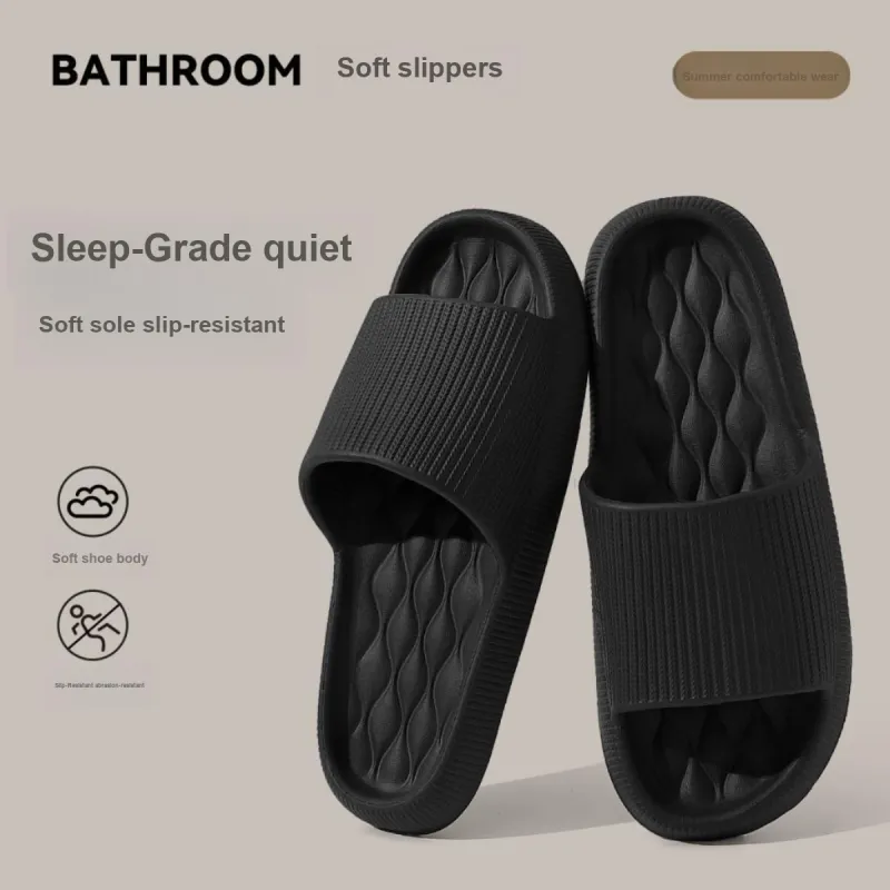 NAIHUO Platform Slippers Summer Outerwear EVA Slip Resistant Odor Free, Indoor Home Super Soft Slippers-1