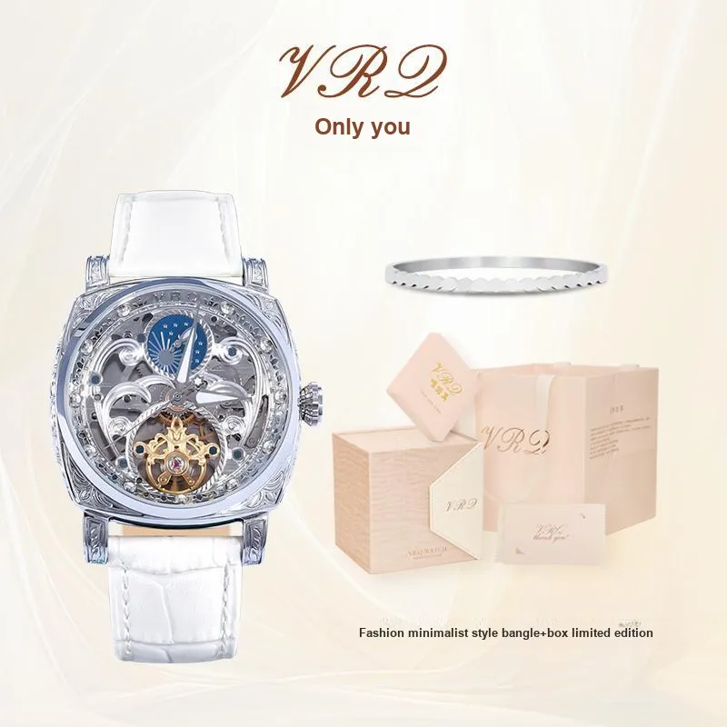 VRQ Faith Series Galo Automatic Mechanical Movement Watch Women's Watch Cut-Out Dial-1