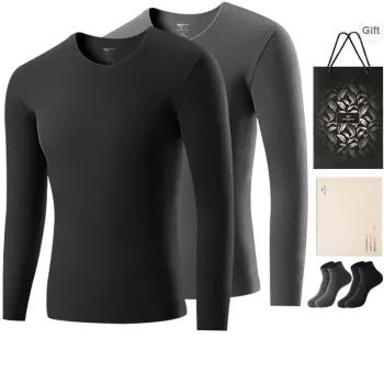 SEPTWOLVES Thermal Tops Men's 2 Pack+Shopping Bag