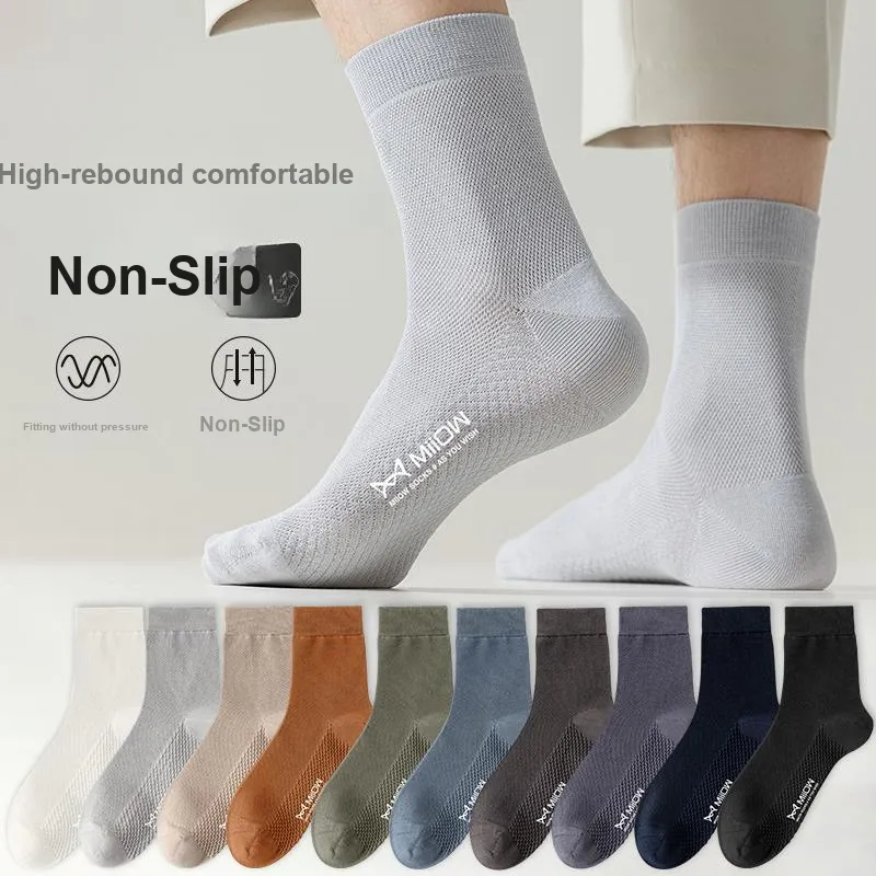 MIIOW Mid Calf Socks Men's 5 Pack-8