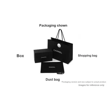 CHANEL Cow Leather Handbag Women's Black