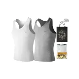 Fits Well 2 Pack (White+Heather Gray) 2 Pcs, Easy to Wash!