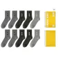 [10 Pack]4 Black/Gray+4 Black+2 Dark Gray