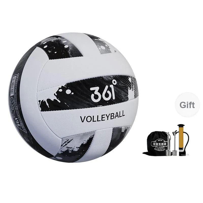 361° PVC Size 5 Volleyball Unisex Black-0
