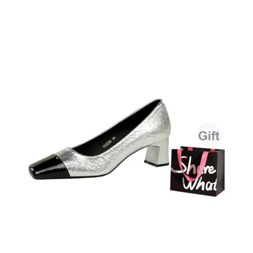 BIGTREE Грубый каблук Высокие каблуки Женские