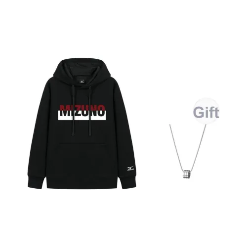Mizuno Толстовка Унисекс Черная В комплекте с ожерельем