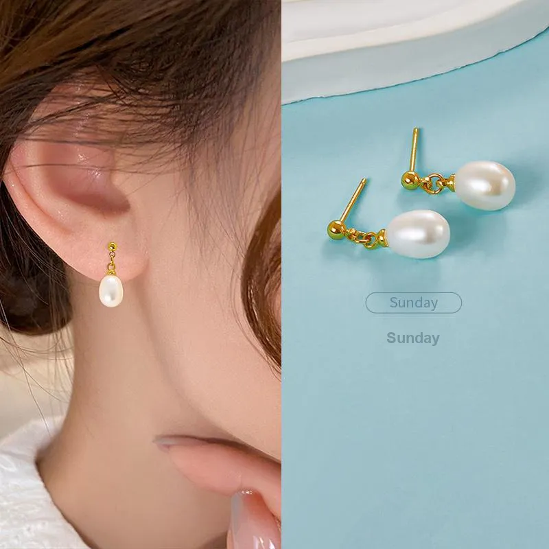 Taste The Color Pearl Stud Earrings Women's-6