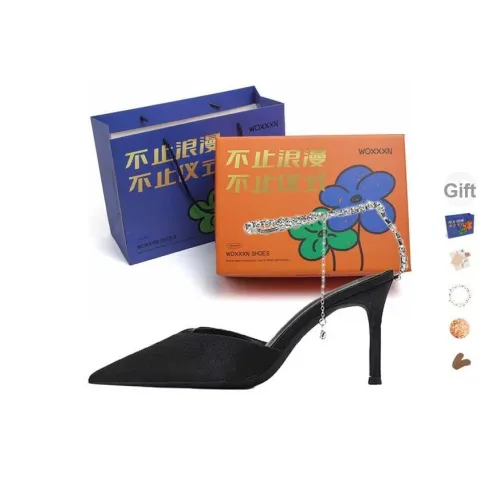 WOXXXN Узкий каблук Высокие каблуки 7 см Женские Черный